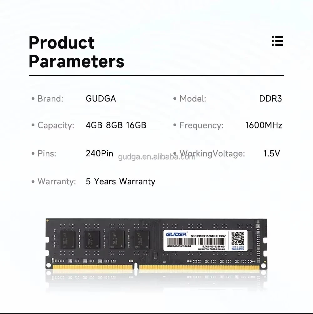 DDR3 1333MHZ Desktop RAM